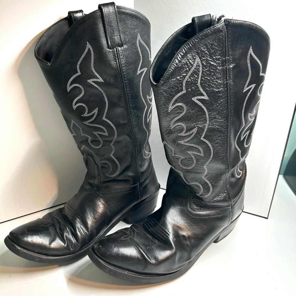 Old West Men's Jama Trucker Cowboy 13" Work Boots in Size‎ 10.5 Wide